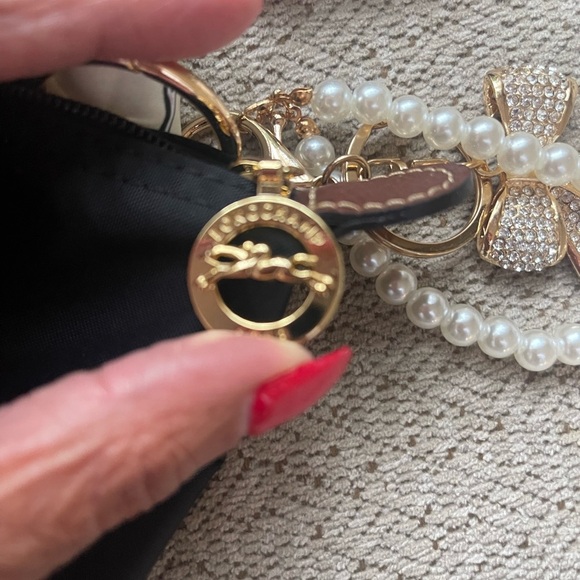 MINI LONGCHAMP BLACK AND COGNAC!! Gorgeous!!! New!!!! - Picture 8 of 10